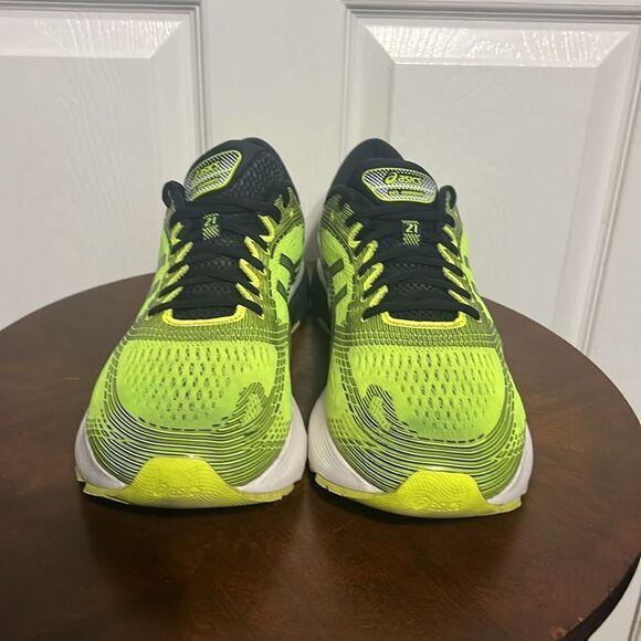 🔥🔥 ASICS GEL-Nimbus 21 Running Shoes Safety Yellow Men Sz 13 - Rare - PERFECT - Picture 4 of 14